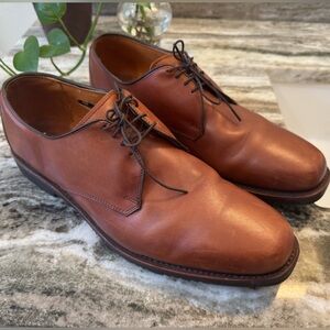 Allen Edmonds Joplin Plain Toe Oxford Leather Dress Shoe - Tan - 11 D